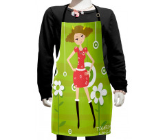 Fashion Teen Girl Kids Apron