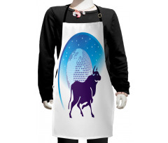 Globe Stars Bull Kids Apron