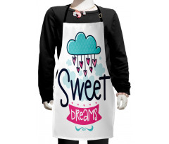 Cartoon Clouds Kids Apron