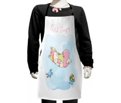 Cartoon Girl Toys Kids Apron