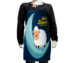 Night Sky Sheep Kids Apron