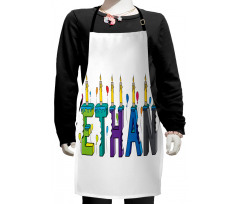 Candles Balloon Kids Apron