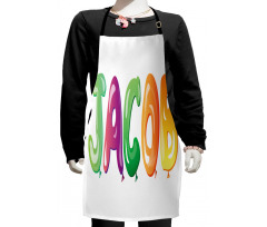 Traditional Male Name Kids Apron