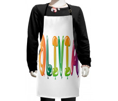 Medieval Girl Name Party Kids Apron