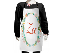 Blossoming Nature Foliage Kids Apron