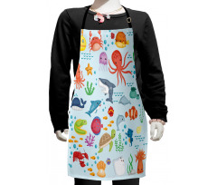 Sea Animals Submarine Kids Apron