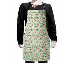 Cartoon Sea Creatures Kids Apron