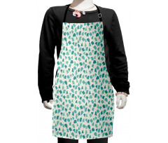 Pastel Ginkgo Leaves Kids Apron