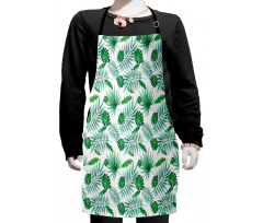 Watercolor Leafage Kids Apron