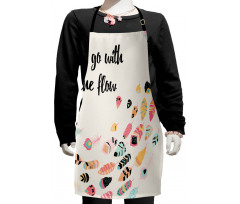 Go with the Flow Words Kids Apron