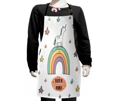 Rainbow Colorful Stars Kids Apron