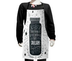 Saying on Jar with Stars Kids Apron