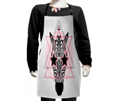 Hipster Star Eyes Kids Apron