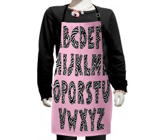 Funky Letters Trippy Kids Apron