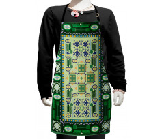 Oriental Shapes Pattern Kids Apron