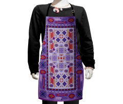 Timeless Eastern Motif Kids Apron