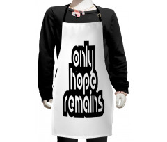 Motivational Retro Typography Kids Apron