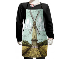 Windmill and Farmland Kids Apron