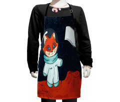 Fox Cosmonaut Space Kids Apron