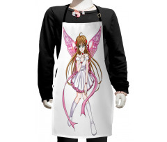 Cartoon Pixie Fairy Angel Kids Apron