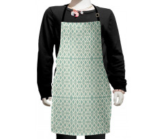 Retro Triangle Pattern Kids Apron