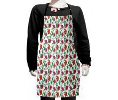 Romantic Spring Petals Kids Apron