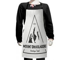 Dhaulagiri in Himalayas Kids Apron