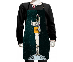 Hitchhiking Astronaut Kids Apron