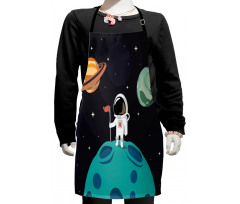 Galaxy Adventure Cartoon Kids Apron