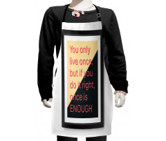 Motivational Poster Design Kids Apron