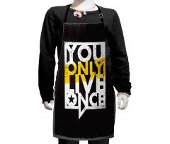 Message in Speech Bubble Kids Apron