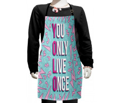 Abstract Shapes and Words Kids Apron