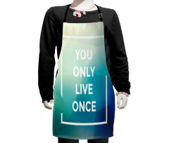 Typographic Message Design Kids Apron