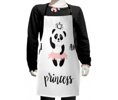 Ballerina Panda Kids Apron