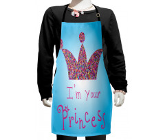 Mosaic Crown Tiara Kids Apron