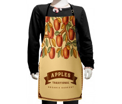 Vintage Apple Harvest Kids Apron