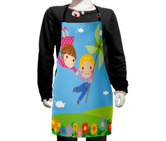 Cartoon Kids Friends Kids Apron