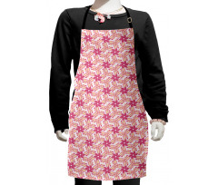 Floral Grunge Retro Kids Apron