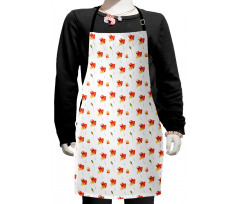 Pastel Meadow Rural Kids Apron