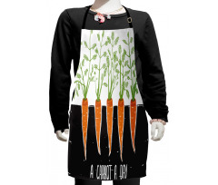 Growing Carrots Kids Apron