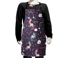 Unicorn Happy Day Kids Apron