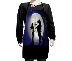 Rampant Horse and Girl Kids Apron