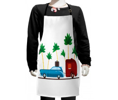 Exotic Travel Theme Kids Apron