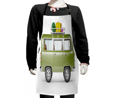 Retro Safari Van Africa Kids Apron