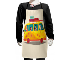 Hippies on Summer Van Kids Apron