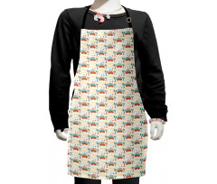 Hippie Van on Road Kids Apron