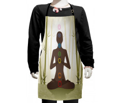 Yoga in Bamboo Stems Kids Apron