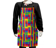 Striped Mosaic Kids Apron