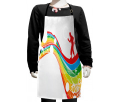 Men on a Wave Kids Apron