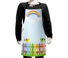 Birds on Fence Kids Apron